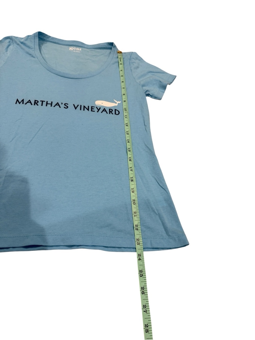 Women's Light Blue Martha's Vineyard Logo Tee - Picture 4 of 6
